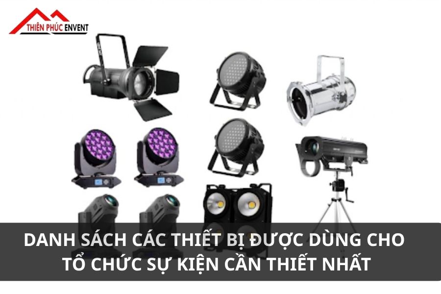 thiet bi duoc dung cho to chuc su kien