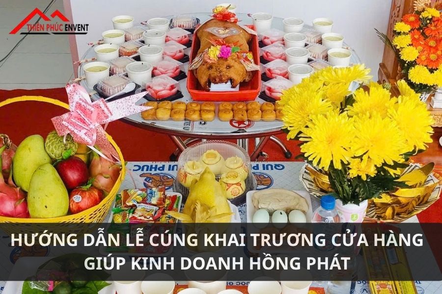 Hướng dẫn lễ cúng khai trương cửa hàng giúp kinh doanh hồng phát